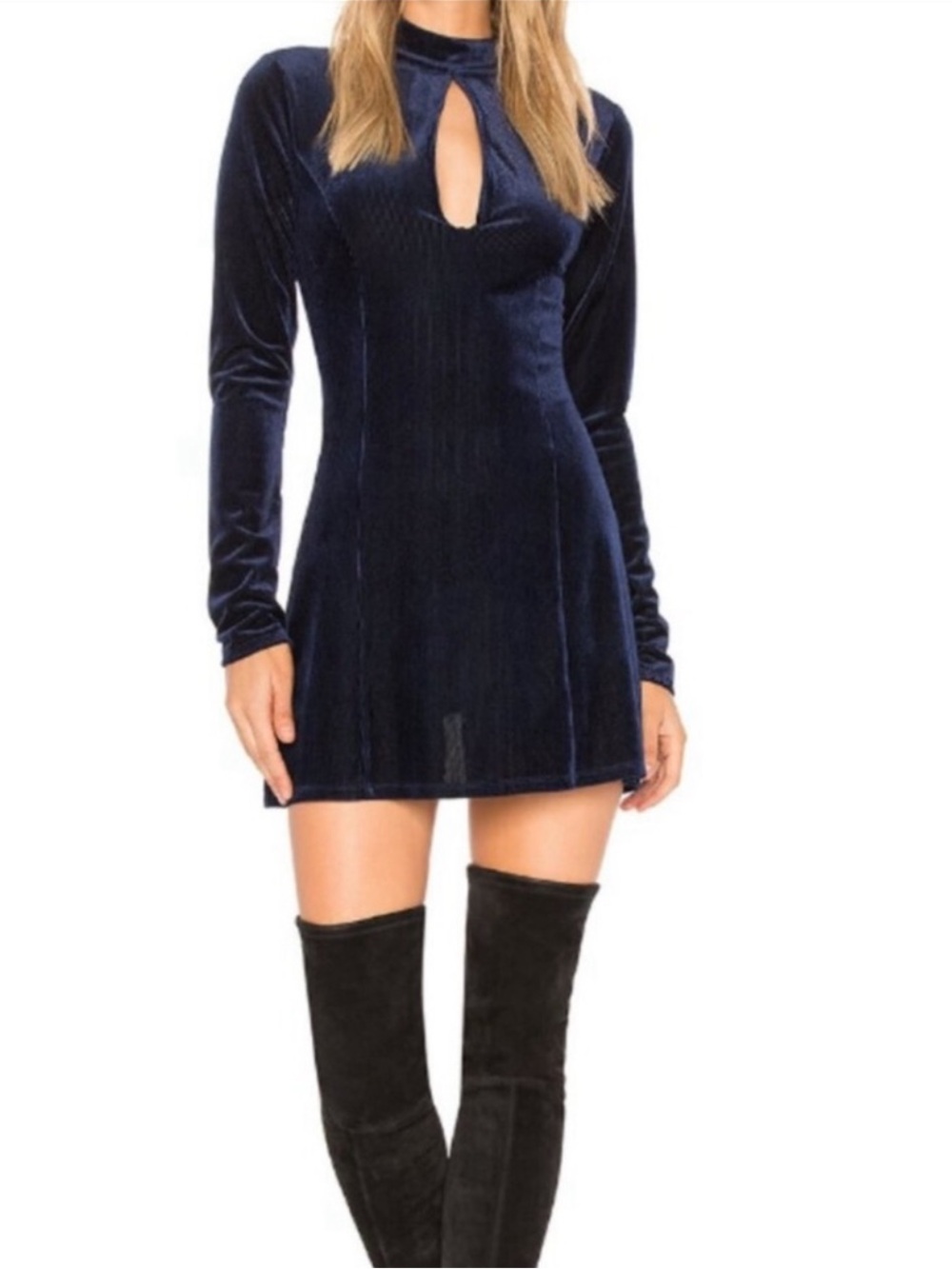 NWT Privacy Please Margot Ribbed Velvet Dress